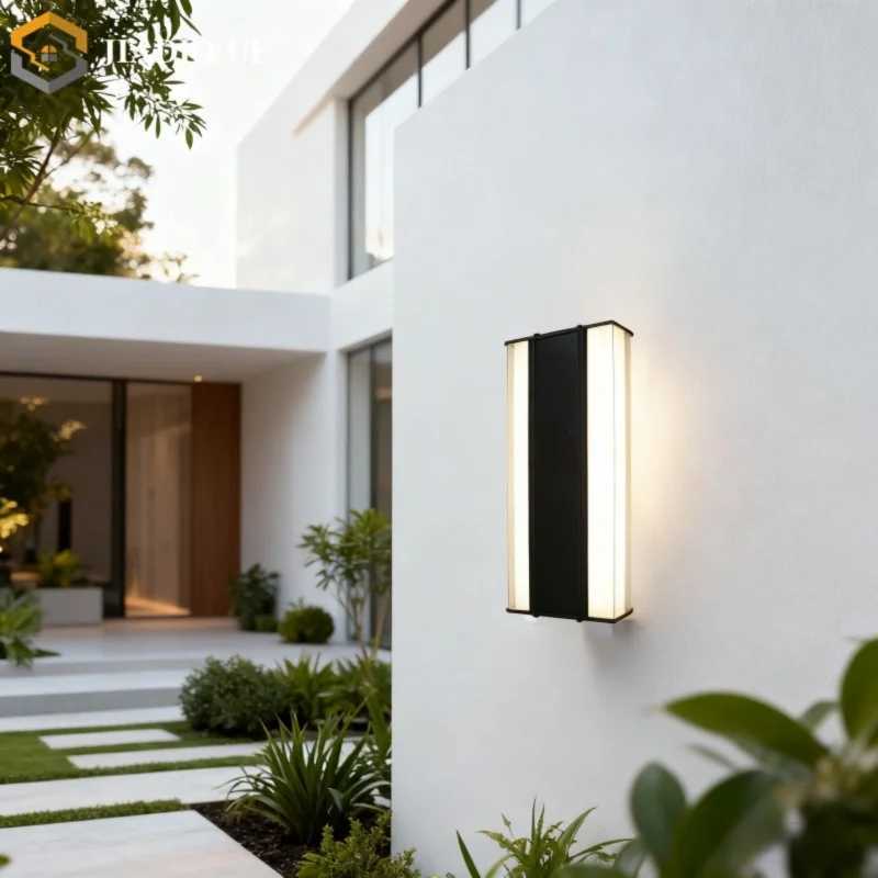 Outdoor waterproof LED long wall lamp villa courtyard balcony entrance door outdoor aluminum lighting fixture IP65M251127
