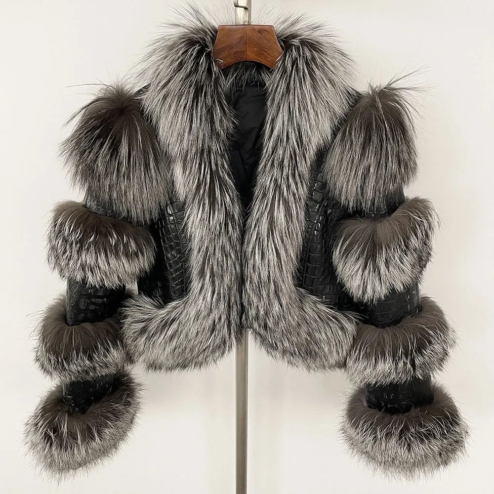 2024 Winter Jacket Women Genuine Leather Autumn Fashion Real Fur Sheepskin For 251110