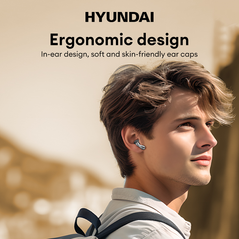HYUNDAI HY-Y01 TWS Earphones Wireless Bluetooth V5.3 Low Latency Stereo Headphones Game HD Call Touch Earbuds With Mic