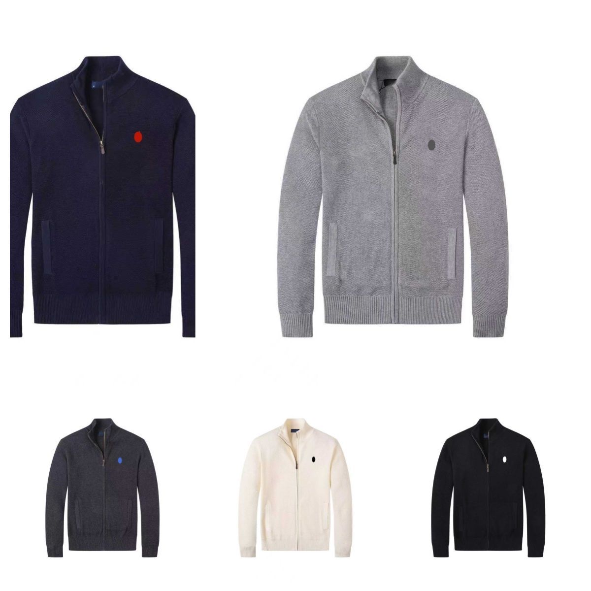 Polo Sweater Men Qu… - image