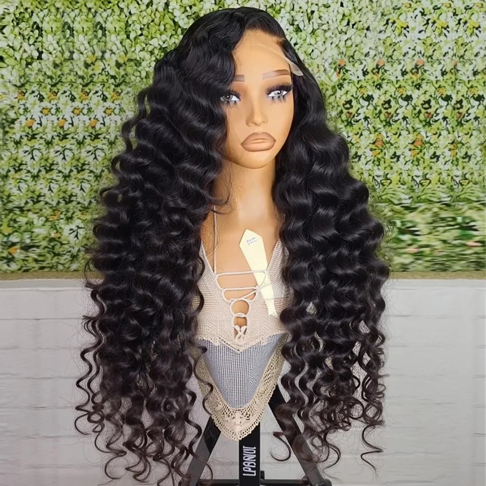 30 40 Inch Deep Wave Frontal Wigs For Women Pre Plucked Brazilian 13x4 HD 360 Curly Human Hair Wig Ready To Wear And Go Cosplay Glueless On Clearance Sale