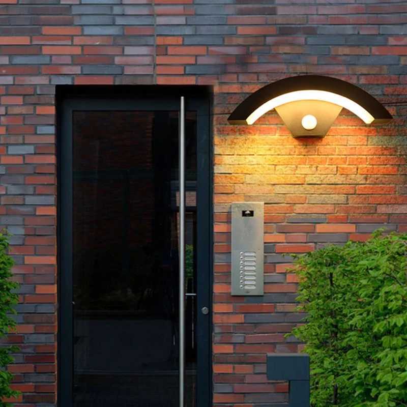 2PCS Outdoor Lights LED Motion Sensor 18W 24W IP66 Waterproof Wall Lamps Entrance Porch Garden Courtyard Aisle Street lightingM251127