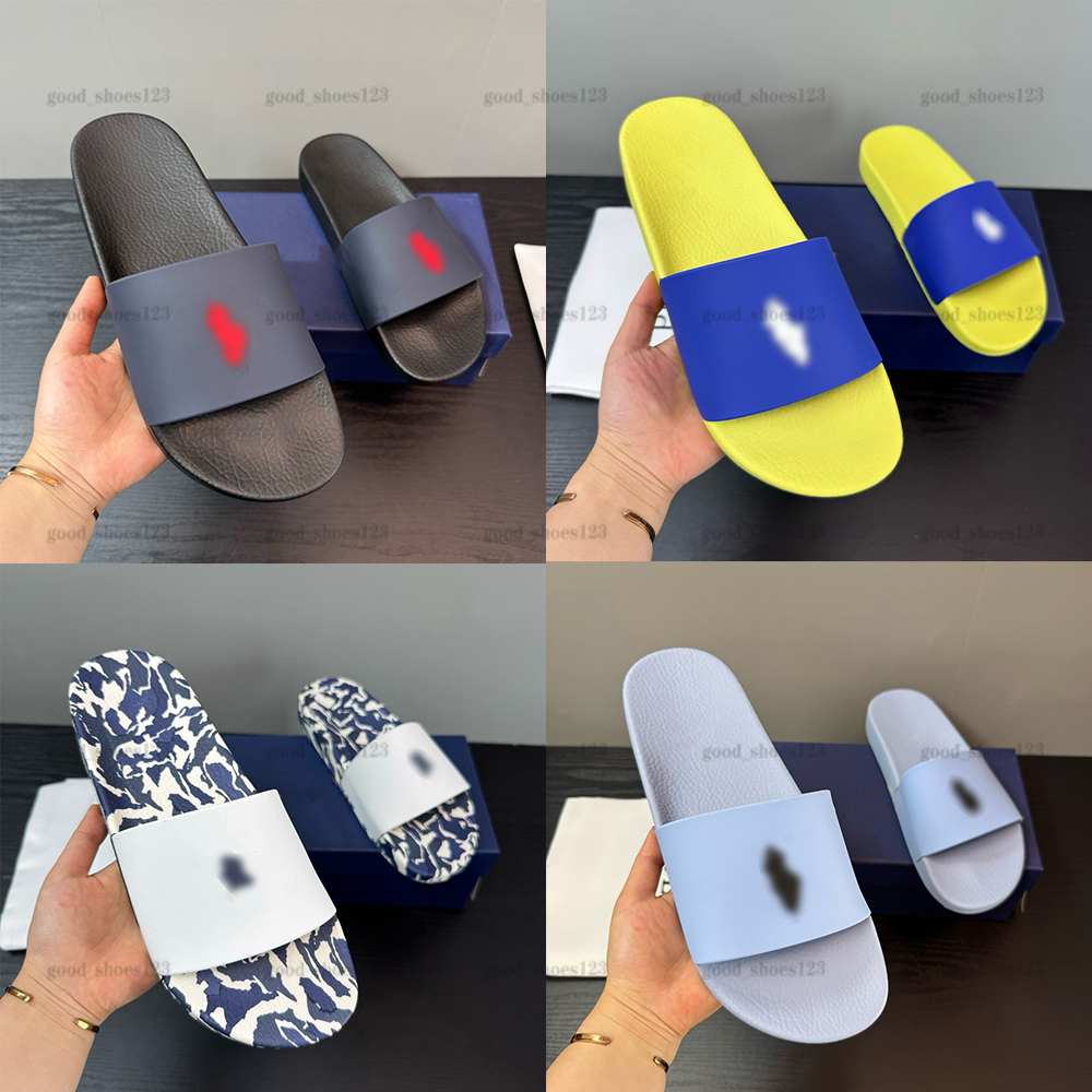 Designer Sandals Women Men Summer Sliders Designer Slipper Loafer Flat Heel Mule Retro Slide Pool Flip Flops Leather Sand Classic Polo Beach Slippers