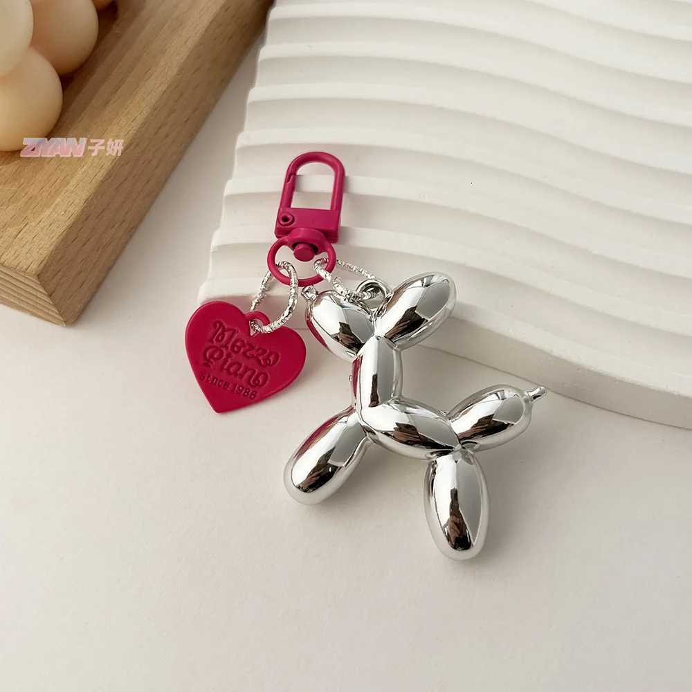 Cute Balloon Dog Bag Charm Handbag Pendant Keychain Womens Exquisite Internet-famous Bead Bag Accessories High-Grade PendantT251127