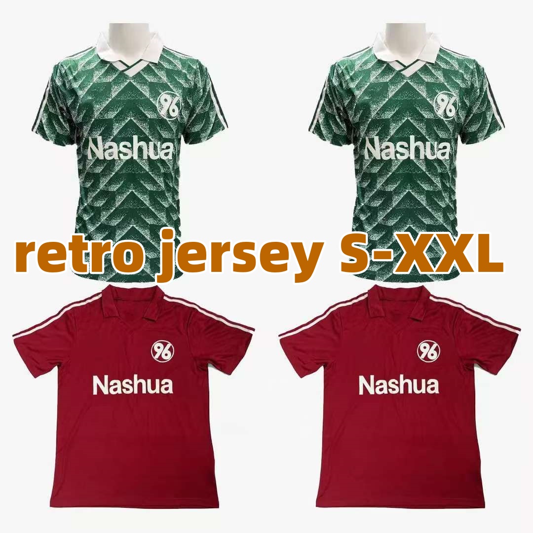 1990 1991 1992 1993 1994 1995 1996 Hannover 96 soccer jerseys retro 90 91 92 93 94 95 96 football shirt Vintage home away third red green