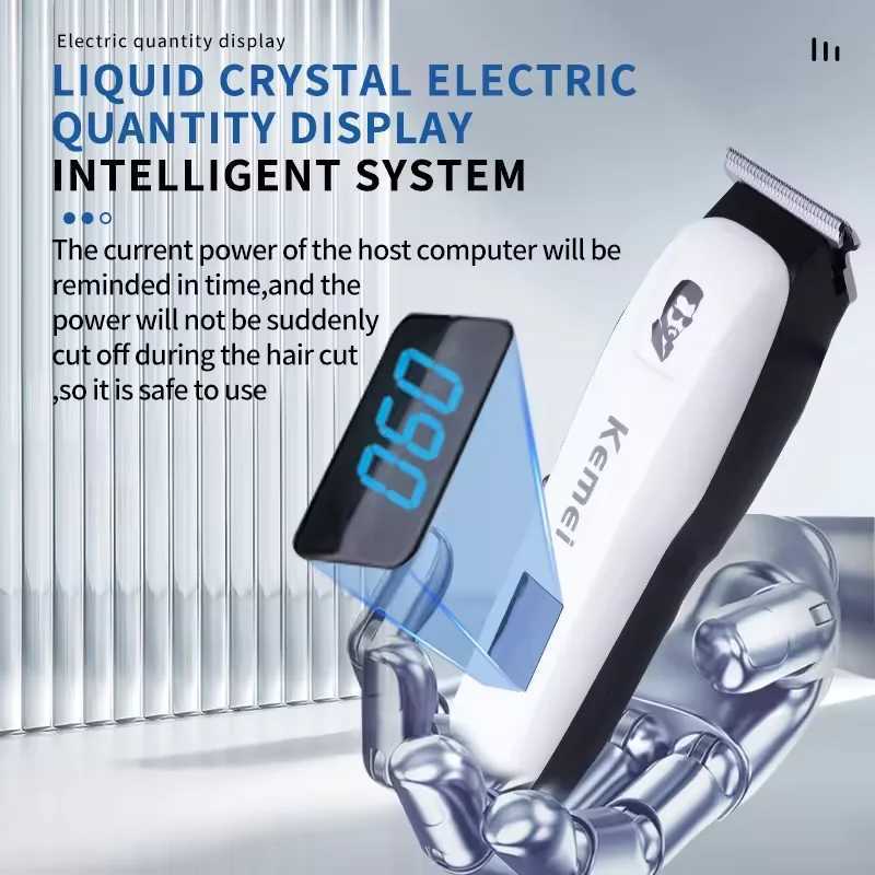 Kemei KM-PG809A KM-PG232 KM-3382 Professional Hair Clipper Set USB Charging Rechargeable Electric Shaver Cordless Beard TrimmerT251127