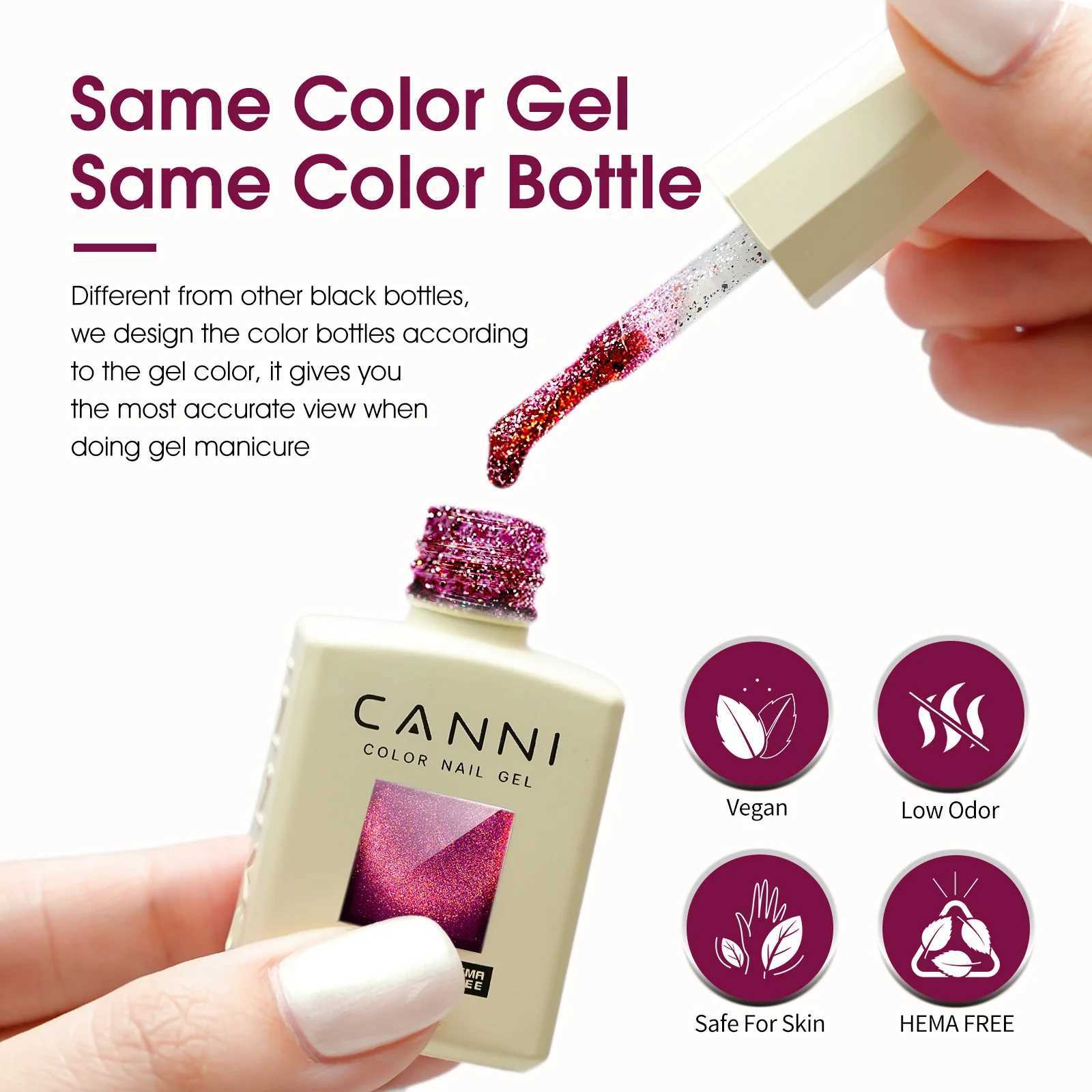 8047 CANNI Cat Eye Gel Nail Polish TPO/Hema Free Soak Off UV LED Gel Varnish Super Glossy Glitter Diamond Semi Permanent 9MLT251127