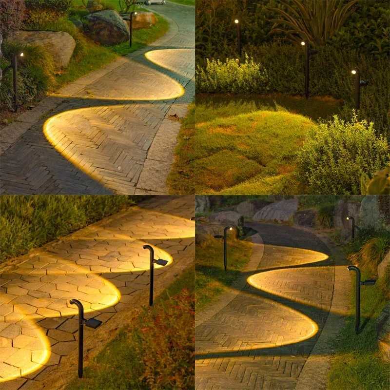 1-4 Pcs Solar LED Light Super Bright Spotlight Outdoor Lighting IP55 Waterproof Lawn Lamps Path Light for Garden Walkway DecorM251127