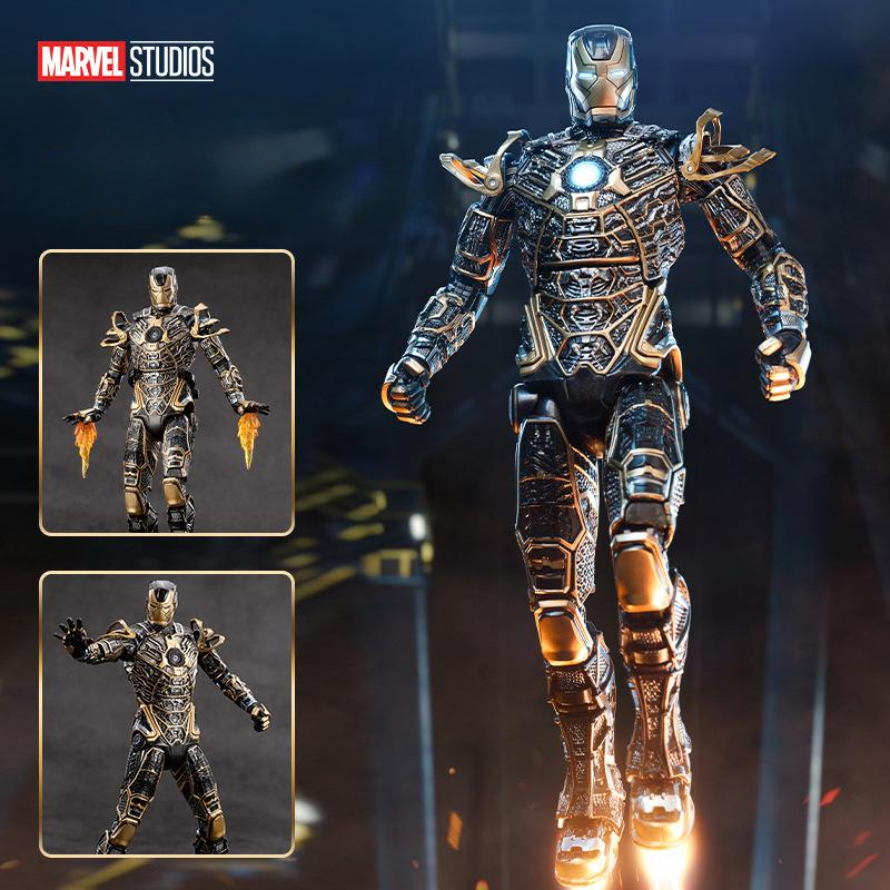 Marvel ZD Toys MK41 Black Skeleton 7 Inch Movable Joint Iron Man Genuine Marvel Authorized Boys Birthday Gift