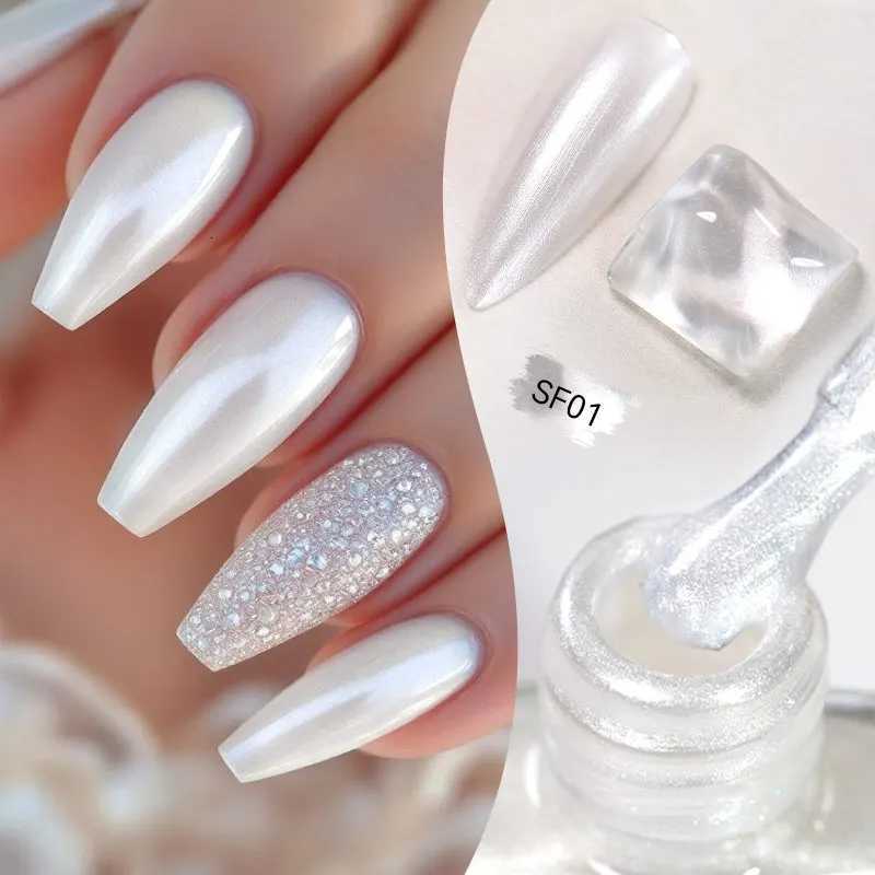 LILYCUTE 7ml Glitter Nail Polish Colorful Bright Sparkling Glitter Pearl Nail Art DIY Decoration No Need of Lamp to CureT251127