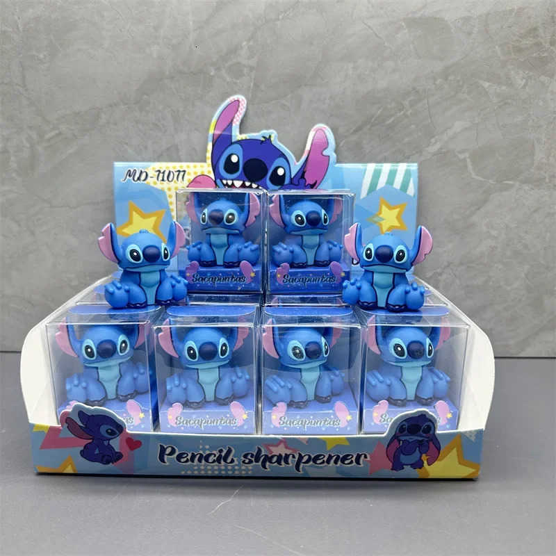 Disney Stitch Pencil Sharpener Cute Anime Cartoon School Supplies Kawaii Pencil Sharpener Student Learning Supplies Holiday Gift H251127