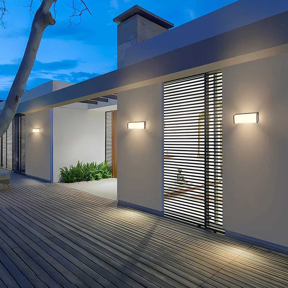 Modern Led Outdoor Wall Light Waterproof IP65 Balcony Garden Fence Lights Outdoor Porch Light Outdoor Wall LampM251127