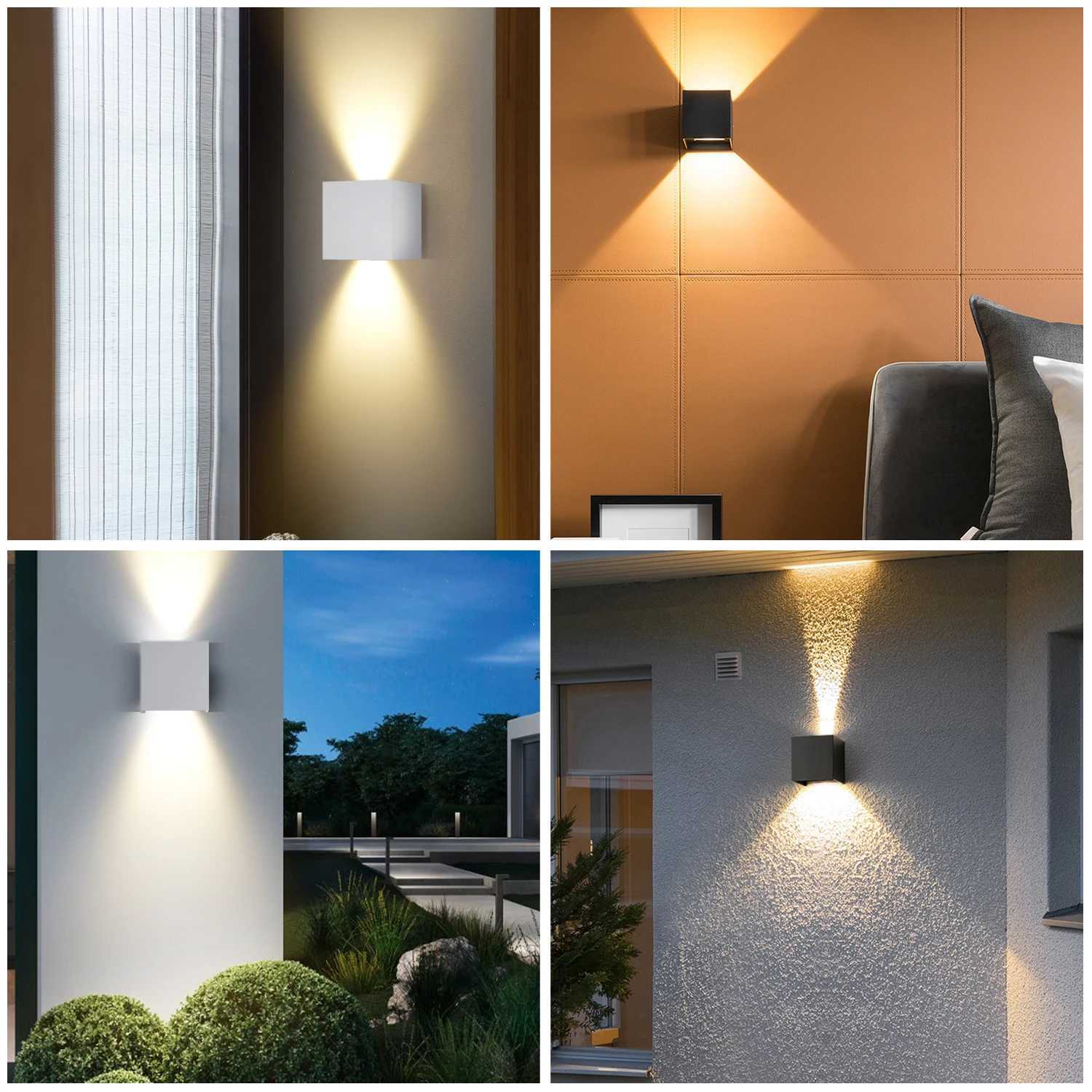 Wall Light Waterproof Exterior Aluminum Garden Street Outdoor LED Light Courtyard Lamp Lustre Porch Home Appliances Facade LampM251127