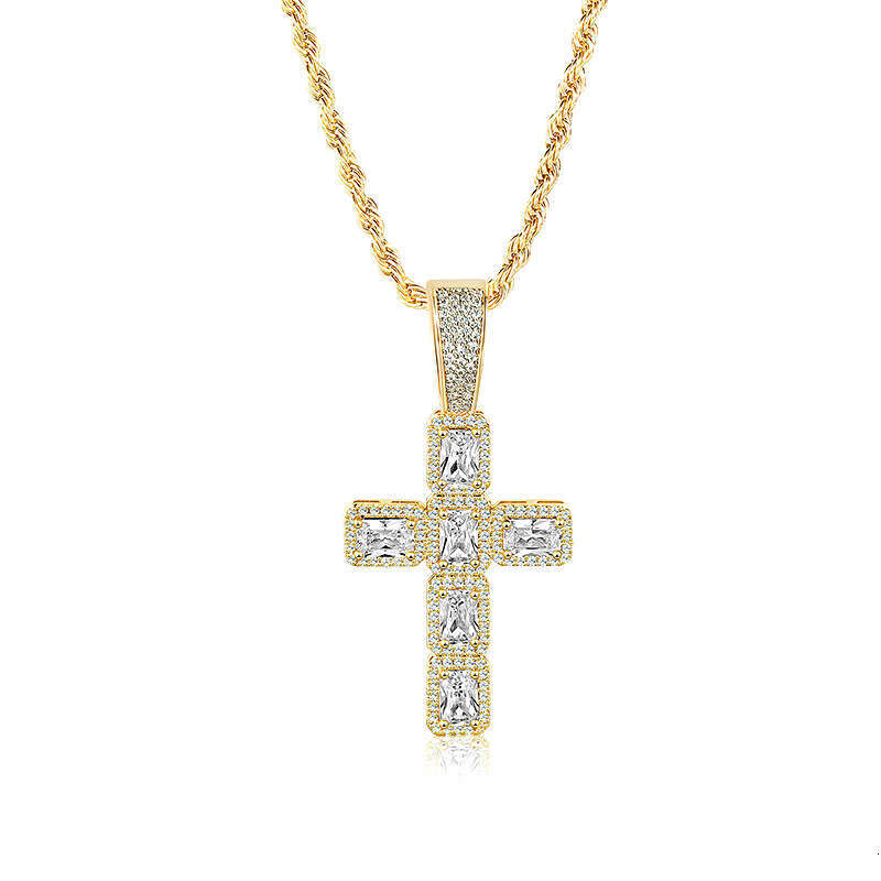 DHcollections Unisex Brass and Copper Cross Pendant Necklace for Party and Halloween