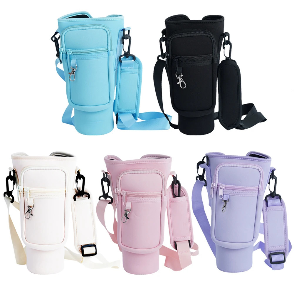 Water Bottle Bag Neoprene Water Bottle Pouch Holder for Stanley 40oz Tumbler Accessories Insulated Thermos Cup Cover251125 - view 7