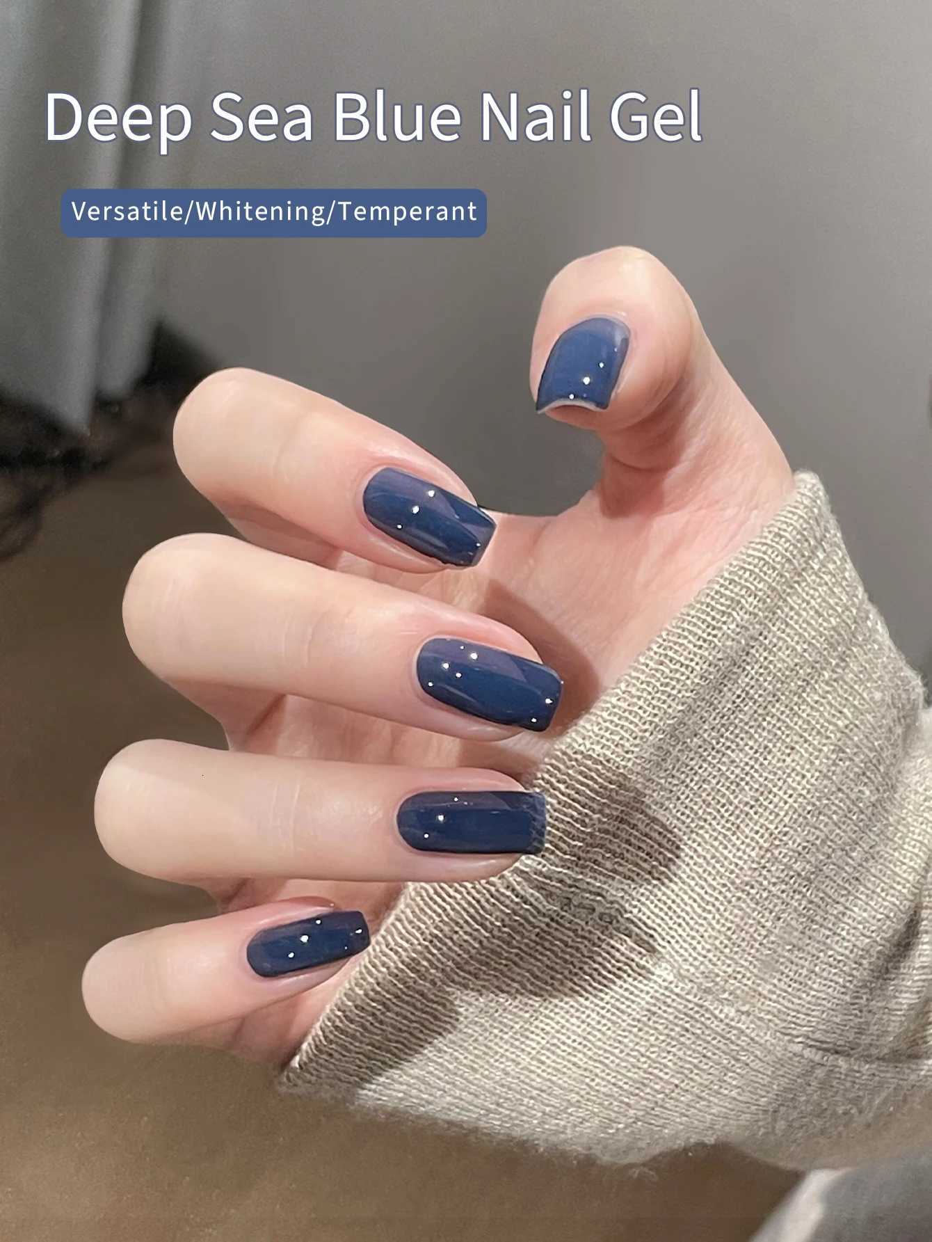 16ml Sea Blue Color Gel Nail Polish Brown Gel Semi Permanent UV Gel Summer Soak Off Nail Art Gel VarnishesT251127