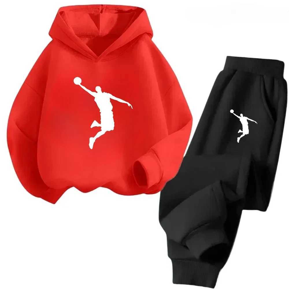 Autumn Winter Children Set Fashion Sports Boys Girls HoodiePants Suits 4-14 Years Casual Fashion 2Pcs Tracksuits Kids Clothing Q251127