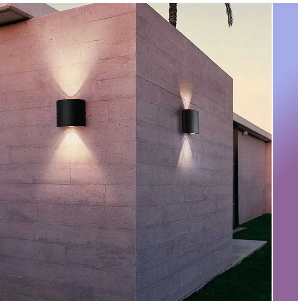 Modern Indoor Home Decor LED Wall Lamp Plastic Material Economy Sconce Lights for Bedroom Corridor up down Lighting Nordic SpotM251127