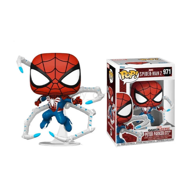 Disney Genuine Edition FUNKO POP Marvel Hero Spider-Man - Peter Parkers Suit Anime Action Ornament Toys Assembly Collectible Model H251127