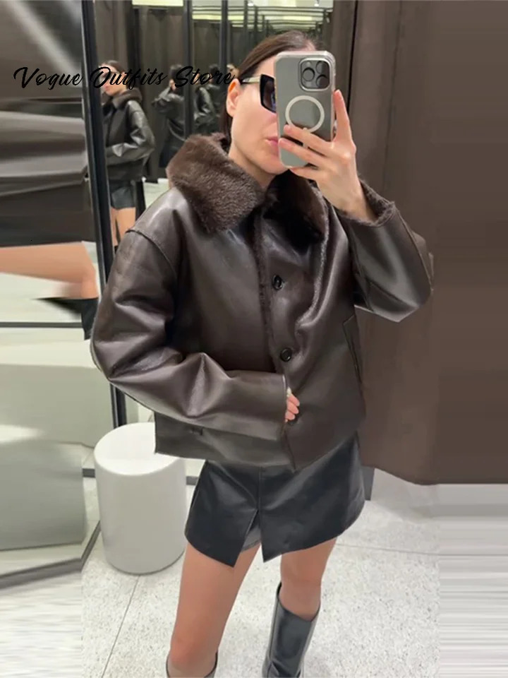 Casual Furry Faux Fur Hooded Pullover Women Full Sleeve Loose Warm Solid Coat 2025 Autumn Winter Lady Chic Street Outwear 251126