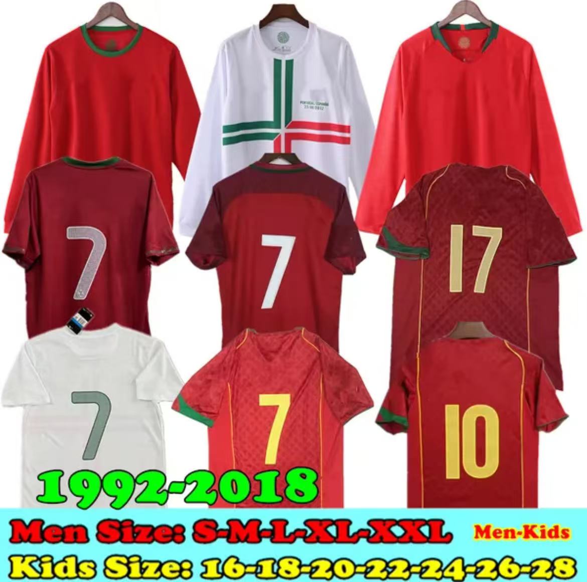 Portugal Class Vintage Final ronaldo Soccer Jerseys Portuguese 1998 2000 2002 2004 2006 2010 2012 2014 16 18 RONALDO Football jerseys