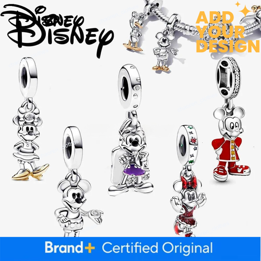 Disney custom Stitch Minnie Winnie Deadpool Sterling Silver Dangle Charms 925 plata Fit Original Bracelet Beads Jewelry Gift DIY H251011
