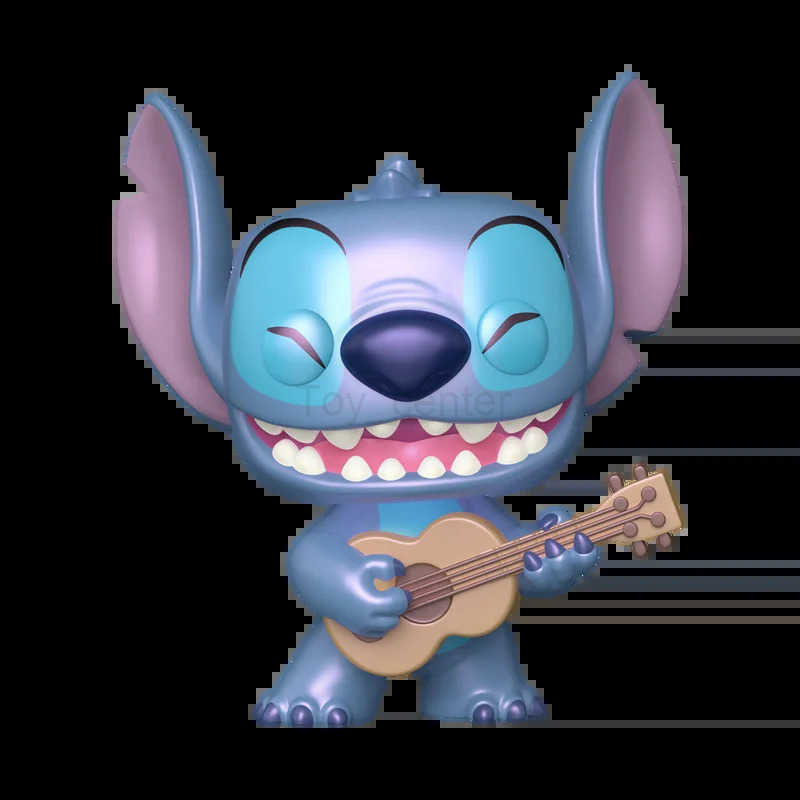 Disney Funko Pop Lilo Stitch Cute Stitch Ukulele Cartoon Figure Model Kids Toys Collectibles Table Ornament Dolls Birthday Gifts H251127