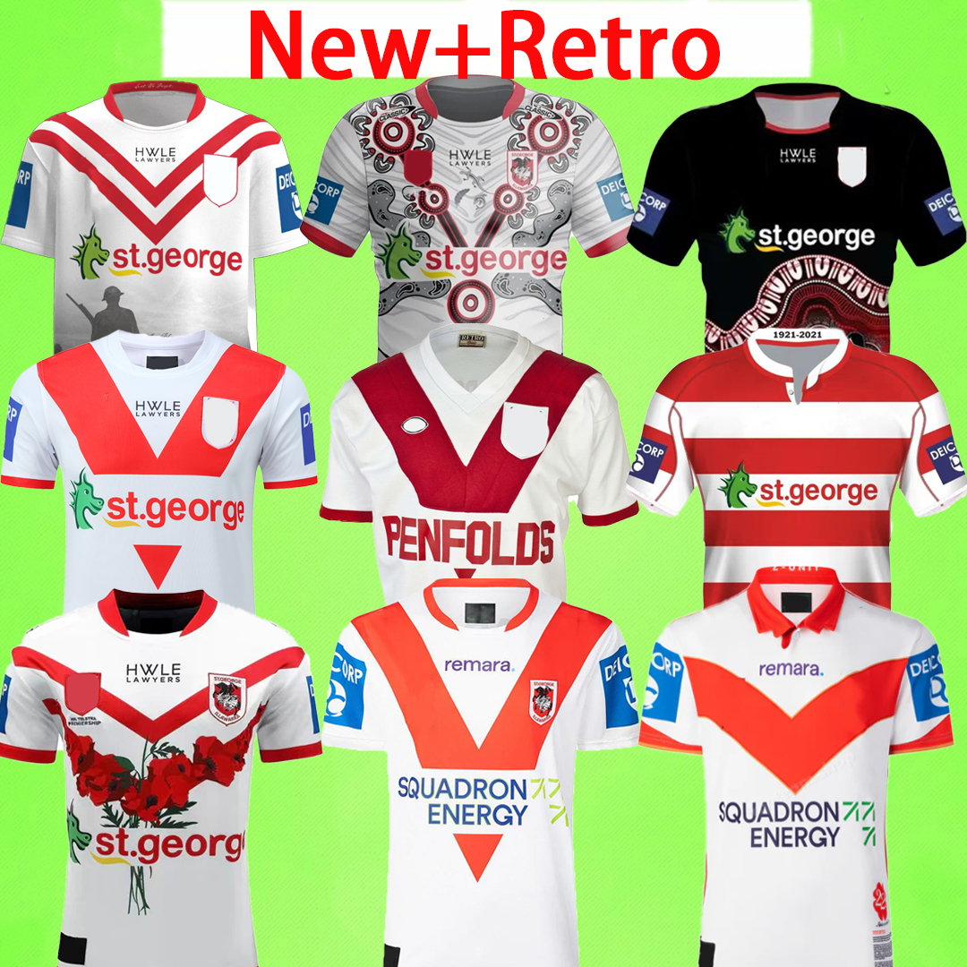 2024 2025 2026 2027 ST. GEORGE Soccer Jerseys ILLAWARRA DRAGONS Retro Vintage football shirts 24 25 26 27 home away RUGBY Training uniform 1997 1999 1992 1995