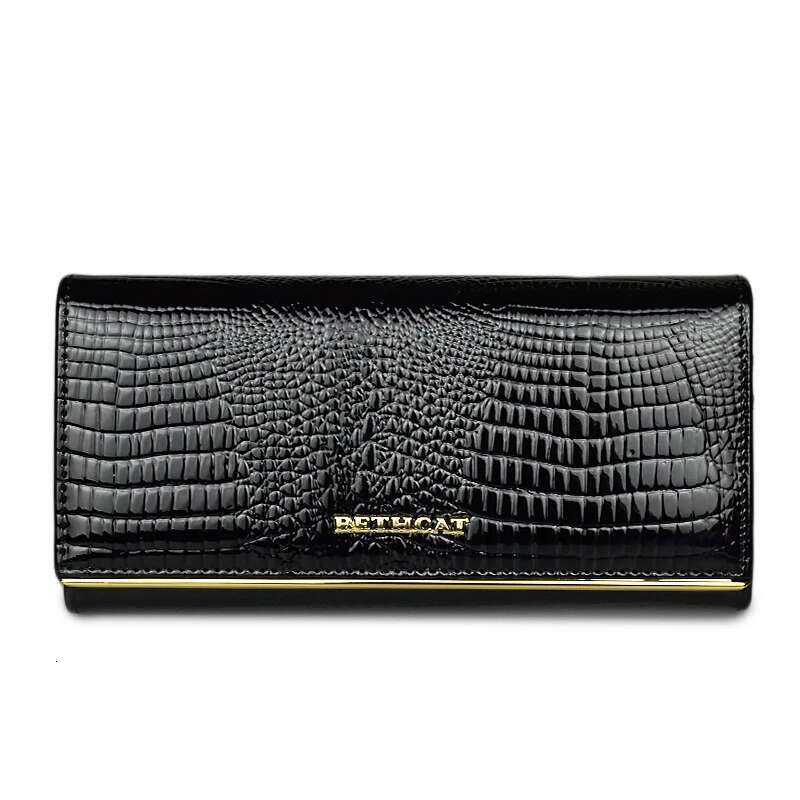 Designer Women Wallet Ladies Genuine Leather Purses 2022 Fashion Female Clutch Bags Longwallets Woman Money Bag
