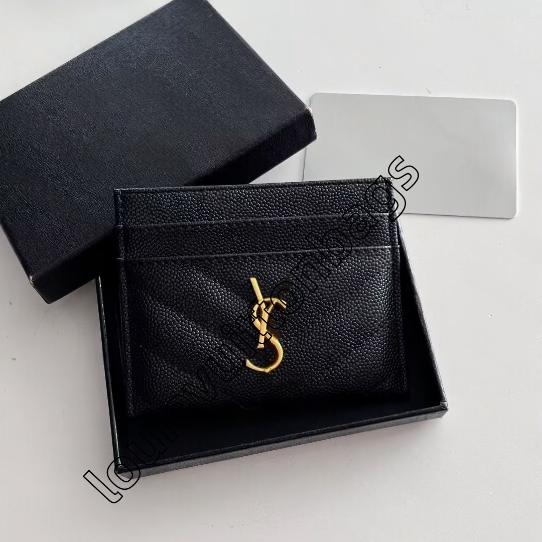 Fashion Luxury Designer Wallet Caviar Card Holder leather Purse Metal decoration crocodile Wallet Y3 business card Purse Women Men Key Coin y3l Walle bag card holder