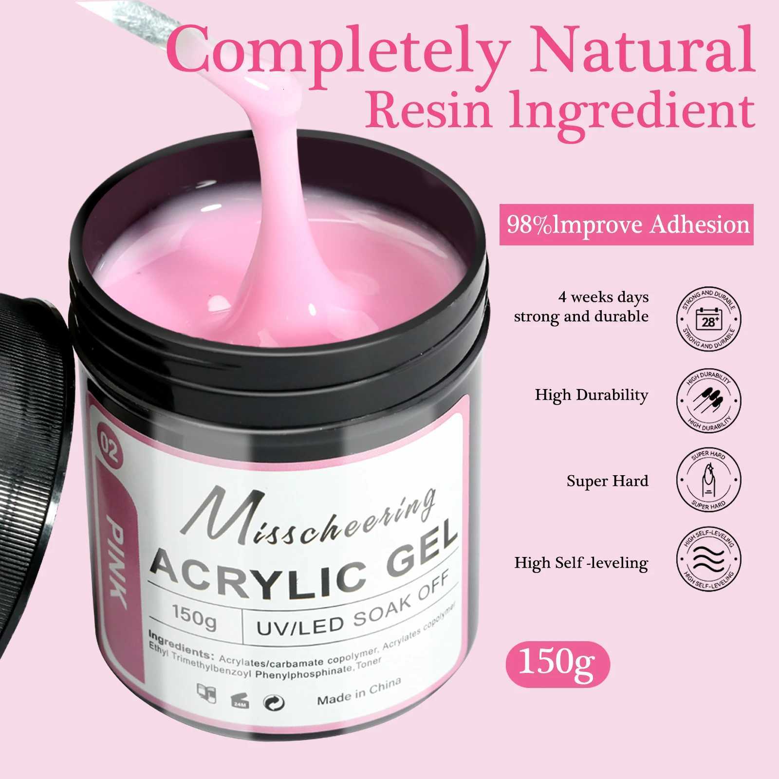 1Jar 150g Poly Nail Gel UV LED Cured Builder Nail Gel Acrylic Crystal Nail Extension Gel For Nails DIY At Home SalonT251127