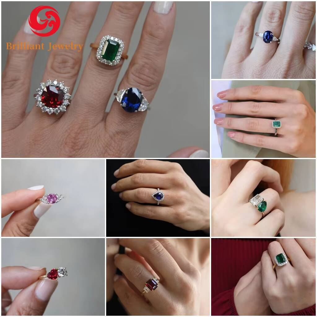 Fine Ring 14K 18K Solid Gold GRA Certified Pear Cut D VVS1 Moissanite 1CT 3CT 5CT for Wedding Engagement Gift Women Rings