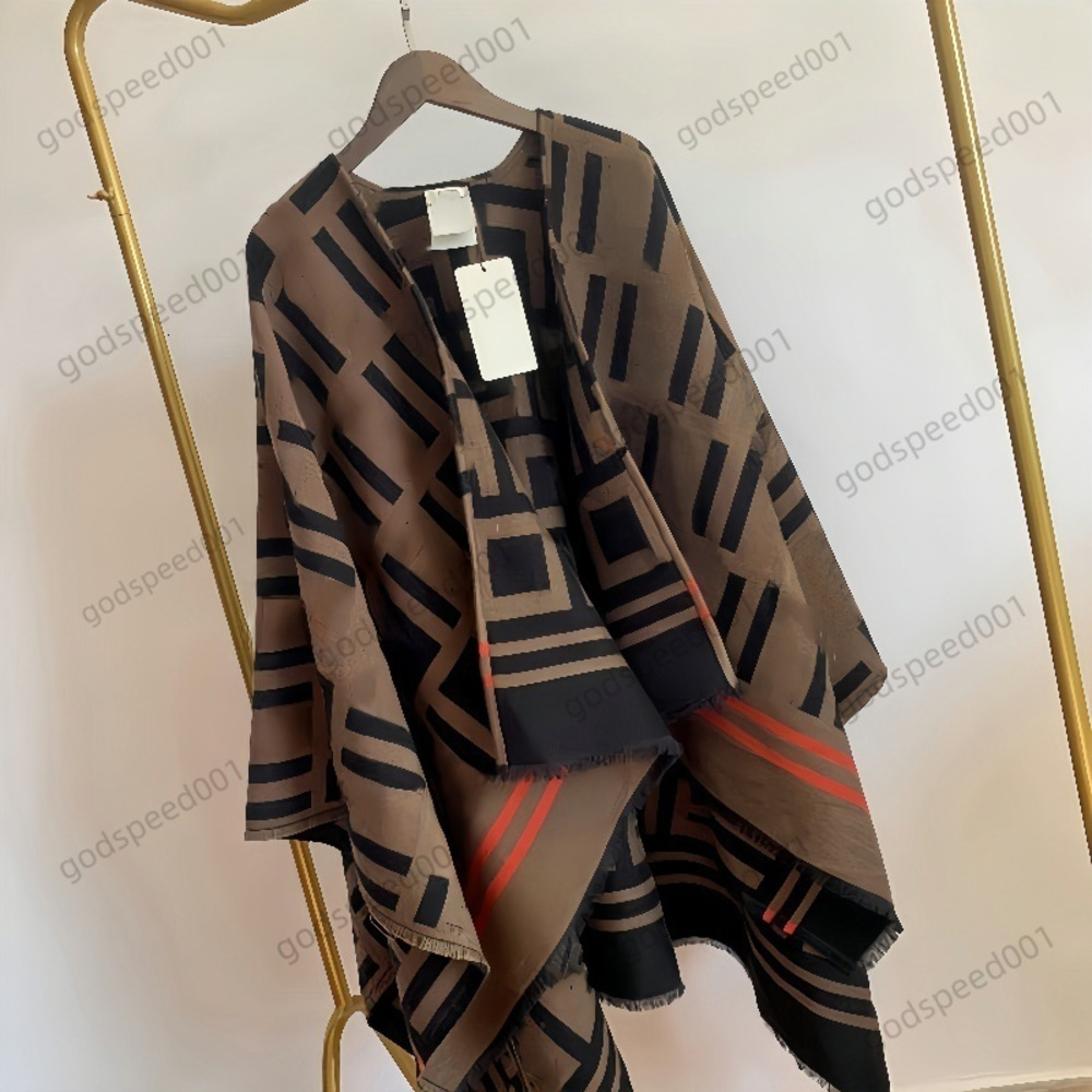 Luxury Brand Pure Wool Poncho Scarves Coat High End Ins Style Cashmere Wool 1:1 Brand Thickened Cape Shawl for Warmth and Fashion Classics coat