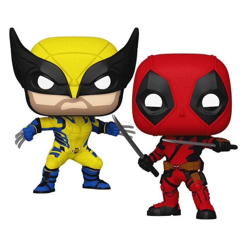 Disney Vfunko Marvel Pop Deadpool Dual Blades Edition Wolverine Figure - Movie Souvenir Trendy Toy Display Figure Gift Collectible H251127