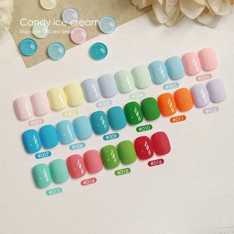 MIANEL 1-16PCS 12ML Summer Macaron Candy Blue-green Gel Nail Polish 2025 New Turquoise Green Nail Polish Green NailsT251127