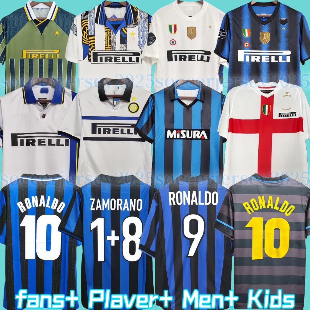 Retro Soccer jersey finals 2009 MILITO SNEIJDER ZANETTI MilanS Eto'o Football 97 98 99 95 96 03 Djorkaeff Baggio ADRIANO 10 11 07 08 09 BATISTUTA Zamorano RONALDO InTErS