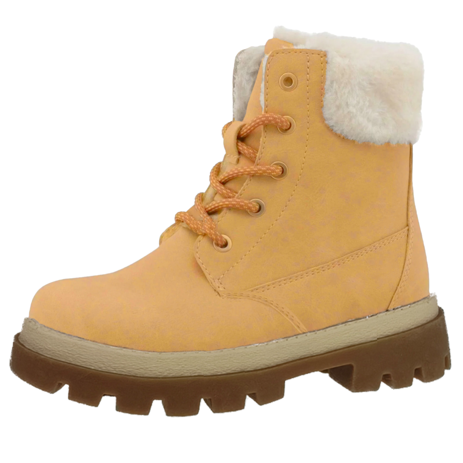 Ankle Boots lady Fur Lined Snow Shoes women Combat Boot Winter Warm Lace Up Outdoor Plat Trainer Bootes