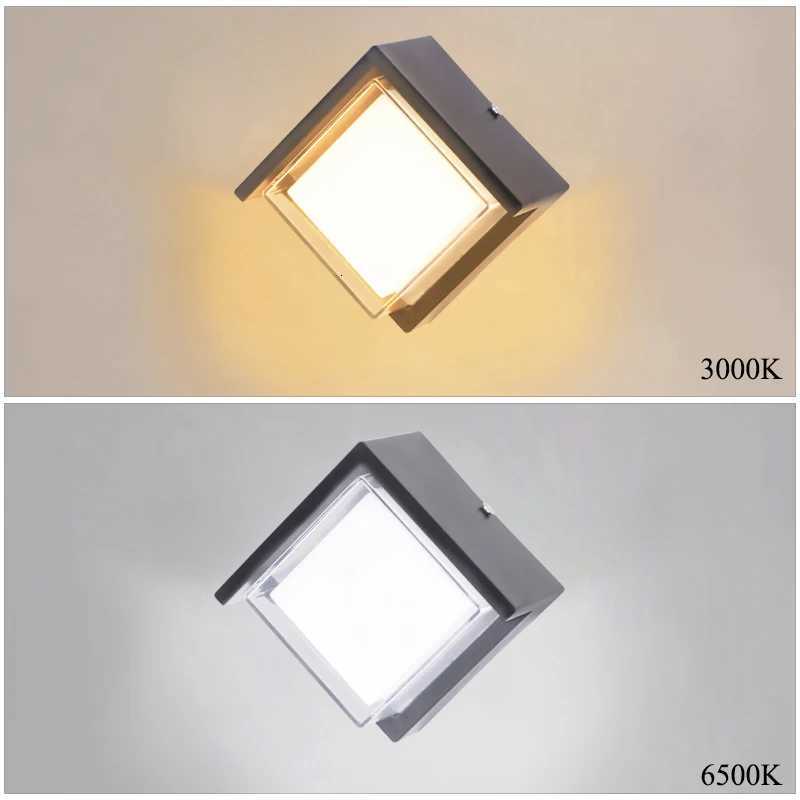 Modern Simple Led Wall Light Outdoor Waterproof IP65 Garden Decor Lamp Villa Door Number Balcony Decorated Wall SconceM251127