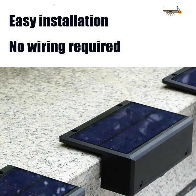 Solar Wall Lights Outdoor Square Solar Wireless Wall Mount Lights IP65 Waterproof Outdoor Wall Lamps Decorative for GardenM251127