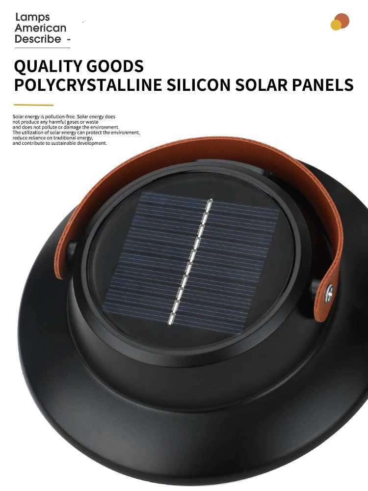 Solar High Power LED Camping Light 3 Modes Rechargeable Portable Lanterns Outdoor Emergency BBQ Waterproof Tent Lighting LampM251127