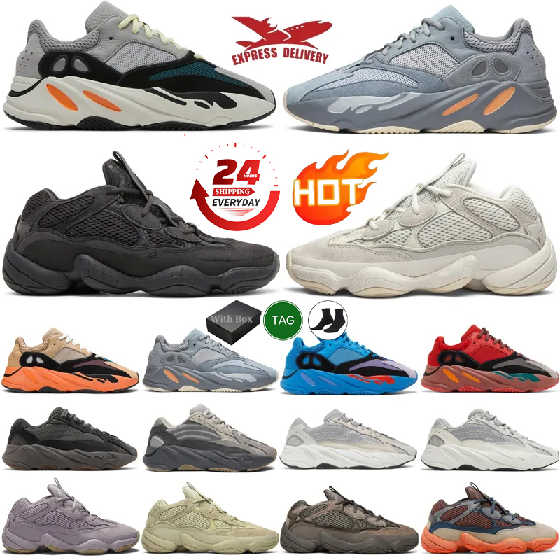 YZ shoe Designer Shoes 700 sneakers designer running shoes 700s men women Triple Black Mauve Fade Carbon chaussure Cream Stone outdoor sports trainers