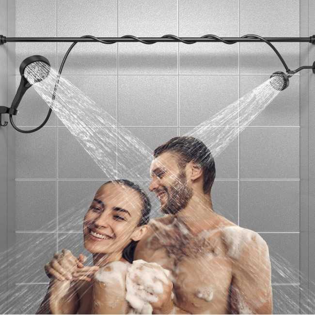 American style concealed shower faucet complete set - one set of sockets extension rods brackets stainless steel handheld shower faucet set X250612