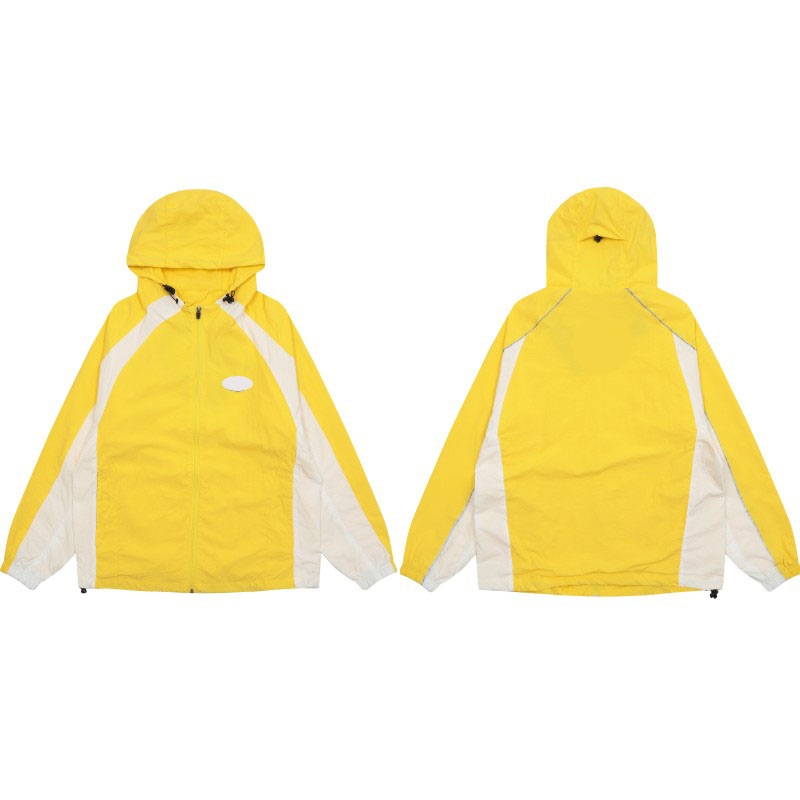 Men's Tracksuits Embroidered Demon Island Trench Coat Jacket for Men & Women Couples Style Ins High Street Windproof Outerwear Men's Clothin