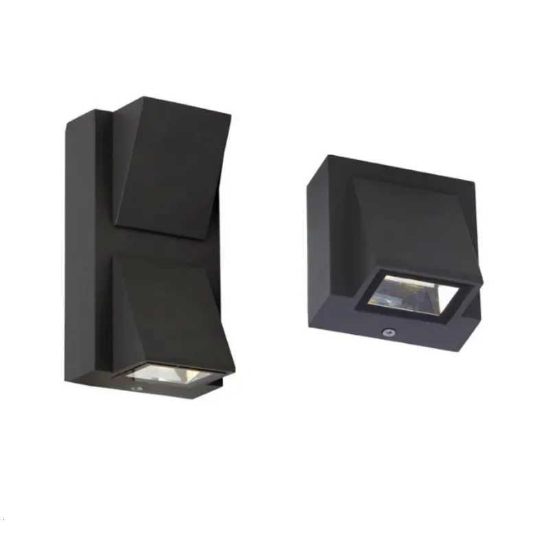 Outdoor Waterproof LED Wall Lamp Double Head Lighting Square Aluminum Simple Design for Balcony Terrace Door AisleM251127