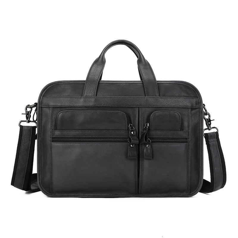 Mens Business Travel Mens Messenger Bag Mens Handbag Mens Large A4 Office Leather Shoulder Bag Notebook Bag 240902