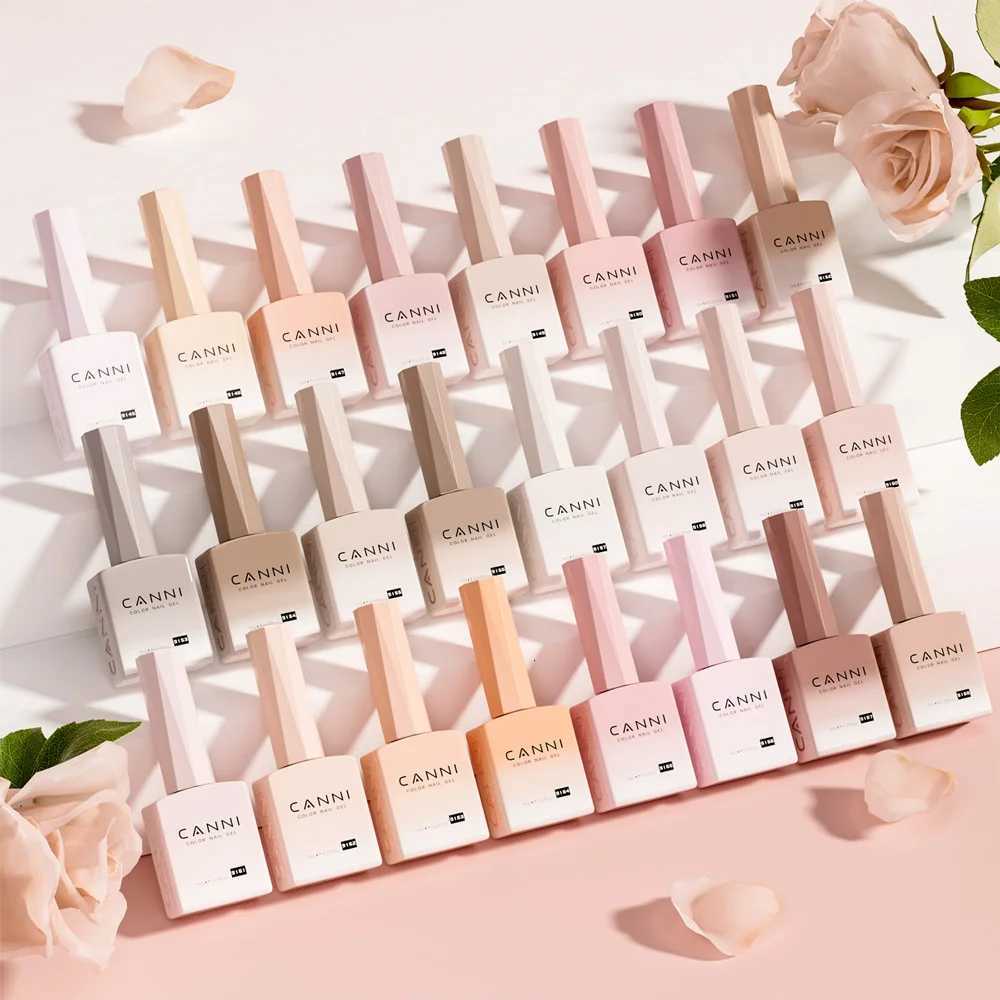 CANNI Hema TPO Free Nail Gel Polish Fall Nails Maillard Color Collection Semi Permanent Diamond Longwear Top Coat 9mlT251127