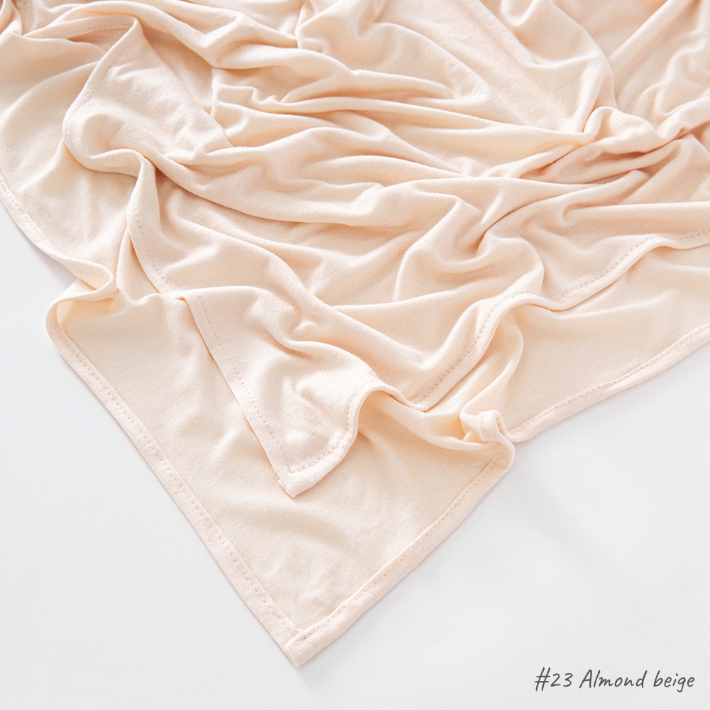 K543 New Malay high quality monochrome modal hem mercerized cotton long scarf shawl
