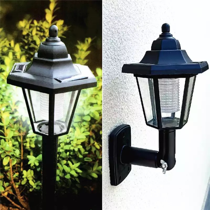 Wholesale Retro Hexagonal Design Garden Wall Lamp LED Solar with Waterproof Feature IP65 Hot Selling Ground Plug for Lawn