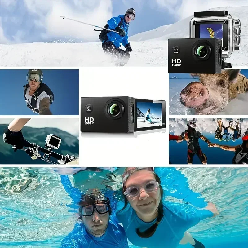 Full HD 1080P Waterproof Camera 20 Inch Camcorder Sports DV Go Car Cam Pro Mini Sports DV Camcorder With Cam Accessories 251121