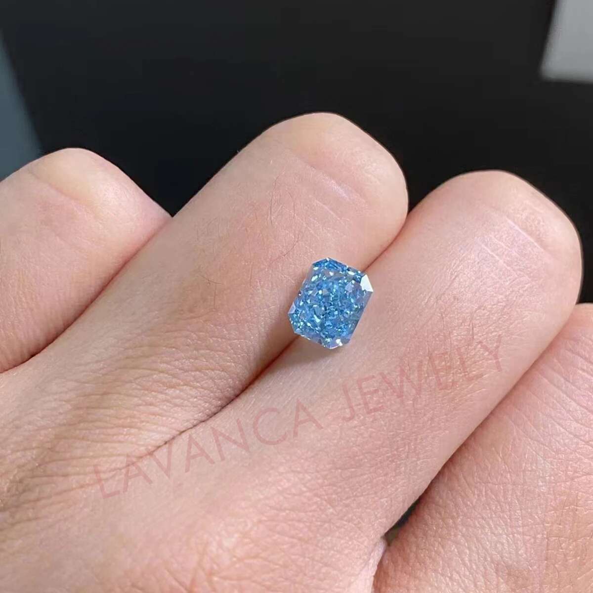 CVD/HPHT Blue Radiant Cut Lab Grown Diamonds Fancy Vivid Blue IGI Certified Diamond 0.5-4.0carat Lab Synthetic Stone For Jewelry